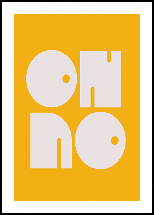 Plakat mit mutigem Ausdruck