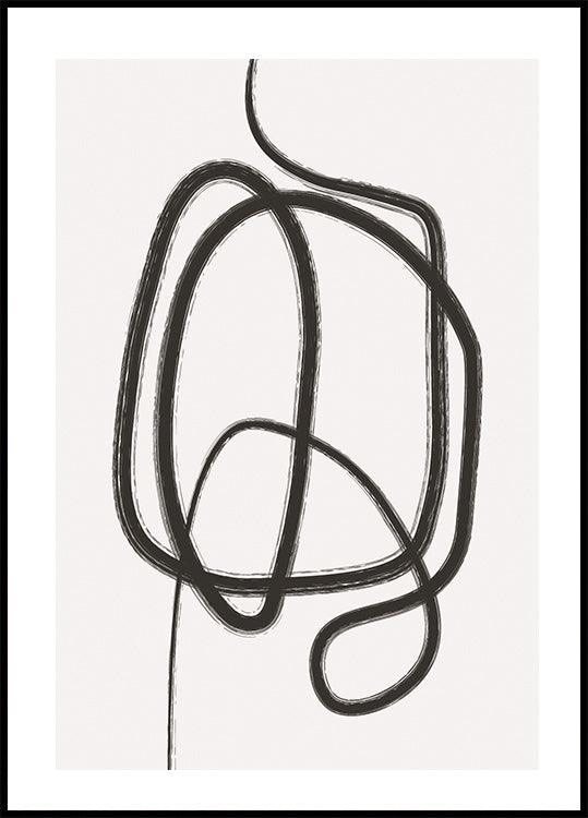 Line Art Knot Poster - Posterbox.dk