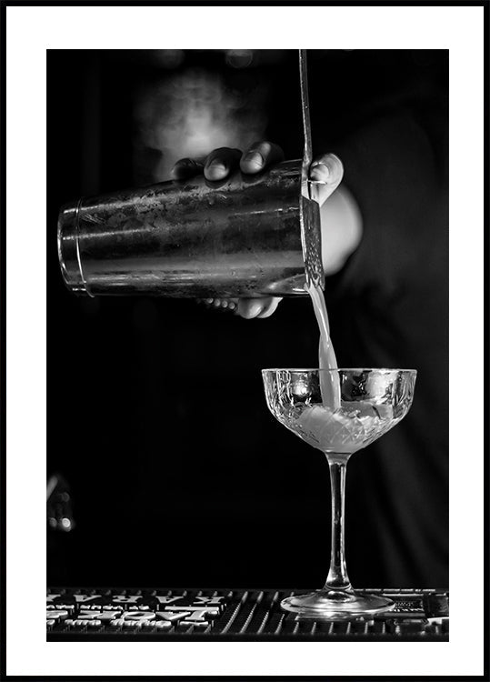 Barkeeper macht ein Cocktail-Poster - Posterbox.dk