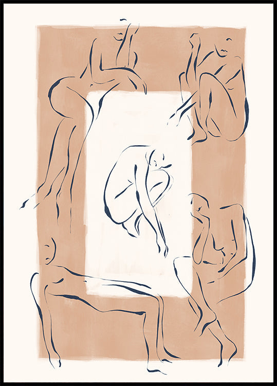 Nehmen Sie eine Pose ein