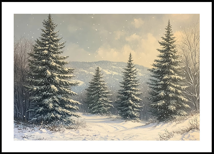 Poster „Frostige Horizonte“.