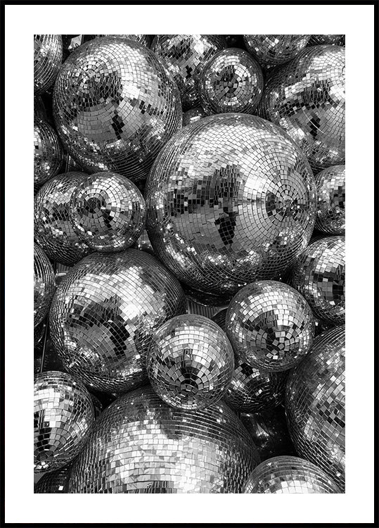 Reflektierendes Discokugel-Poster - Posterbox.dk