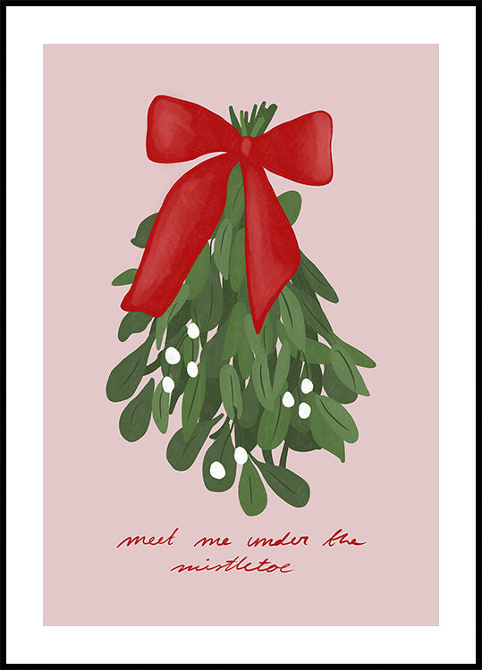 Kuss durch Mistelzweig-Plakat