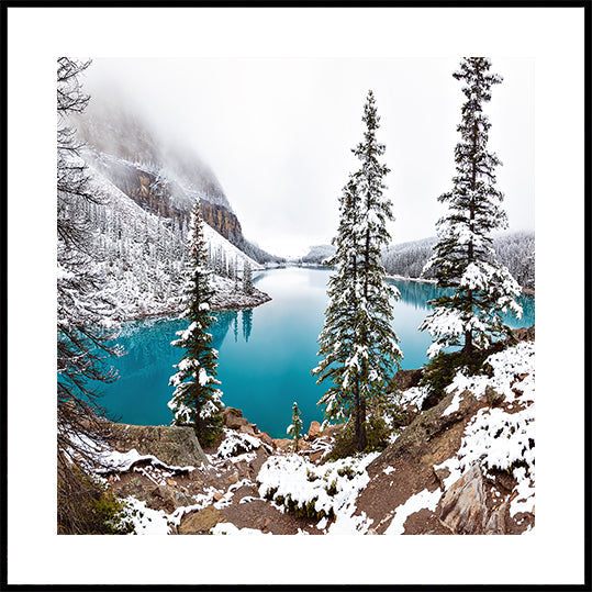 Schnee bei Moraine Poster