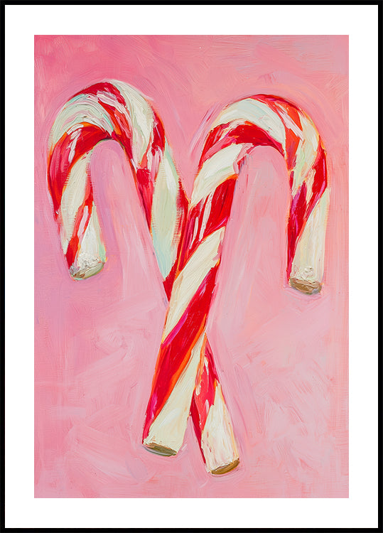 Poster „Candy Cane Delight“.