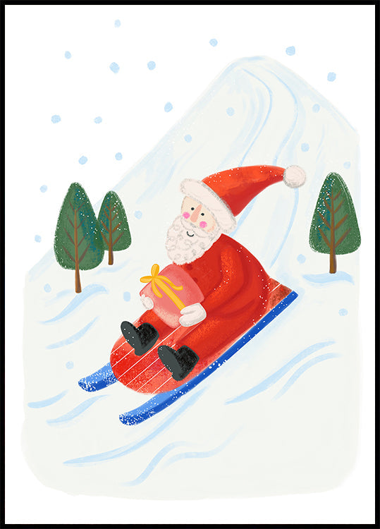 Sonderlieferung durch den Weihnachtsmann. Poster