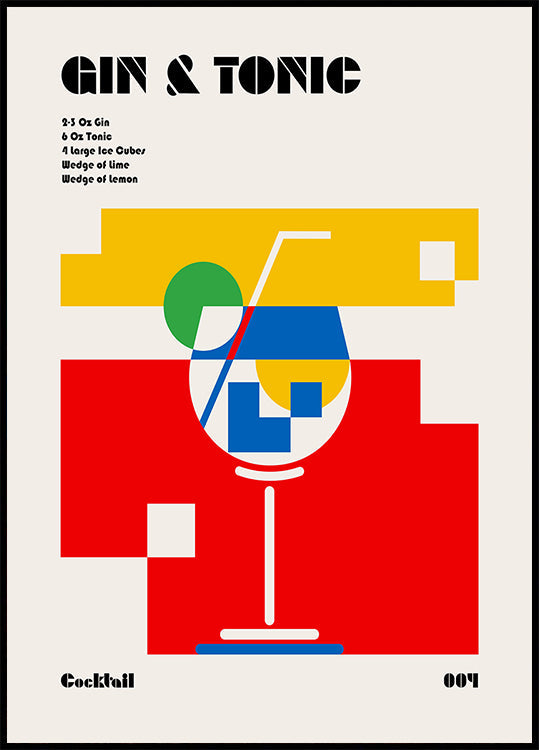 Gin & Tonic Bauhaus-Cocktail