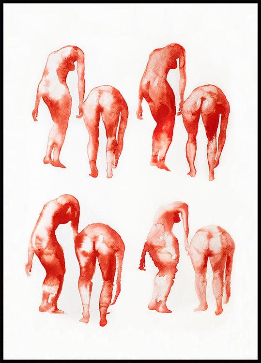 Figurenbewegungsstudie 2x4