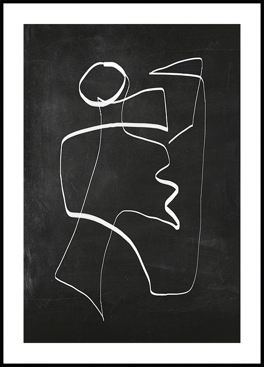 Abstrakte Linienkunst 6 2 Poster