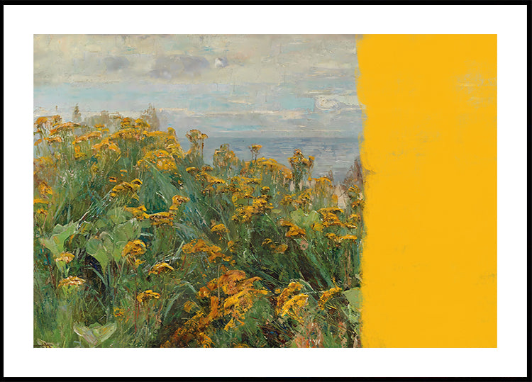 gelbe moderne Landschaftscollage