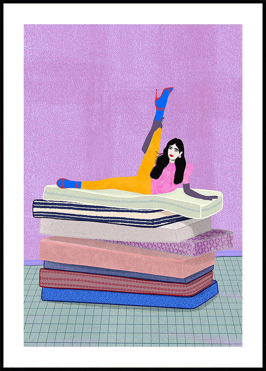 Heben Sie Ihr Bein bis zum Kopf