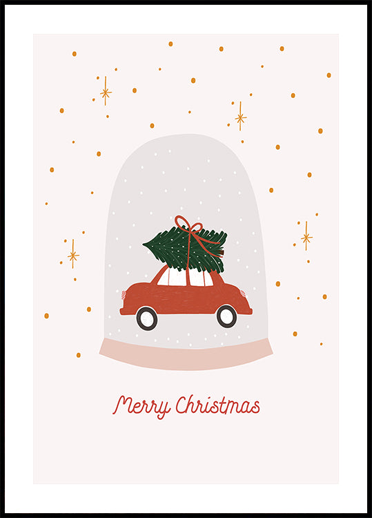 Frohe Weihnachten-Plakat