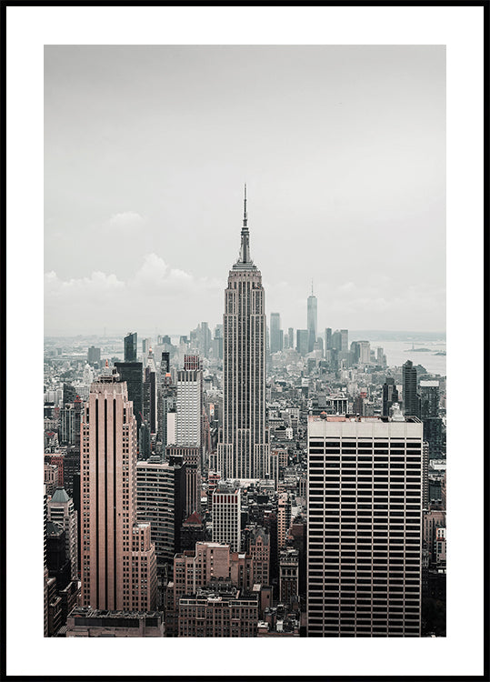 Skyline von New York City mit dem Empire State Building Poster - Posterbox.dk