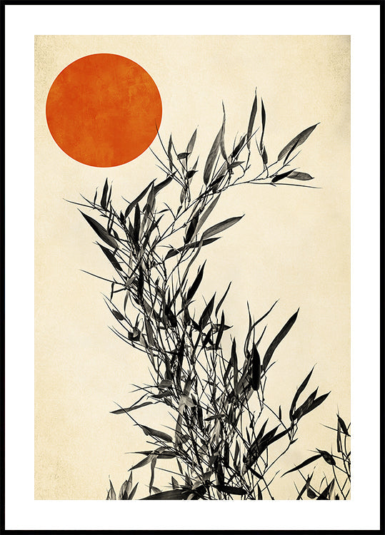 Japanisches Birkenplakat