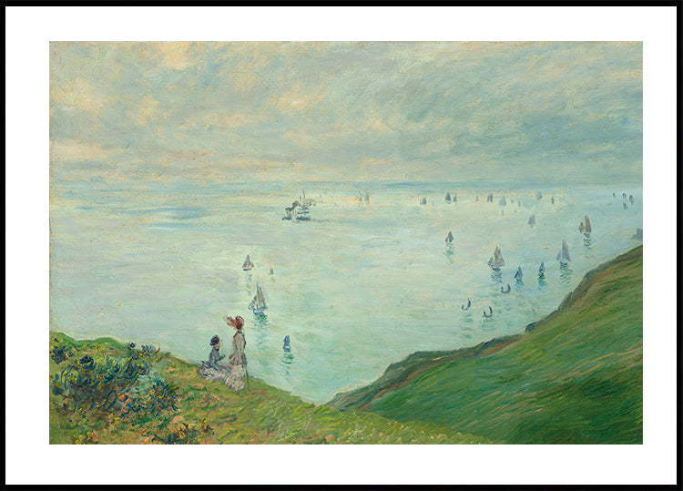 Klippen bei Pourville von Claude Monet Poster - Posterbox.dk