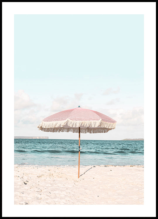 Rosa Regenschirm-Poster