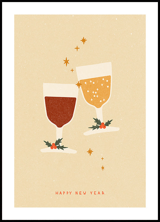 Wünsch dir etwas zum Klirren der Gläser Poster