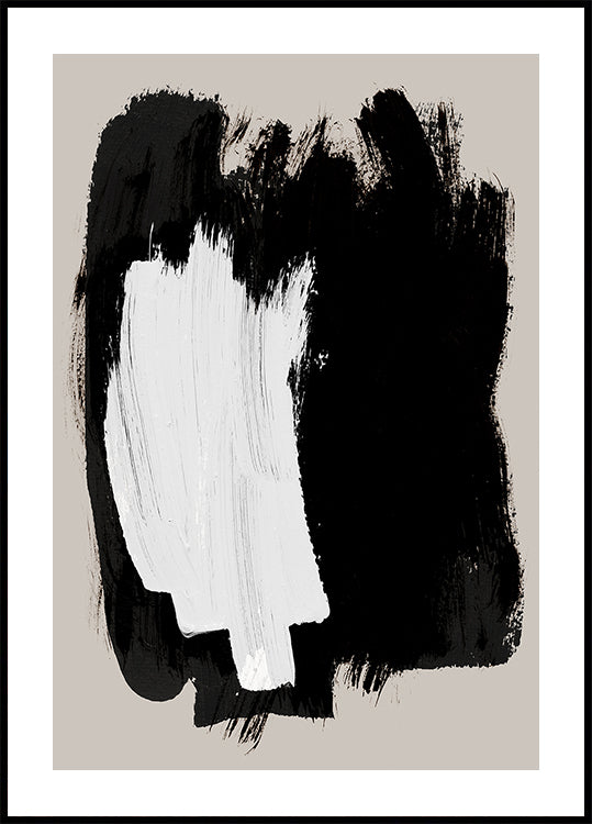 Abstraktes Pinselplakat