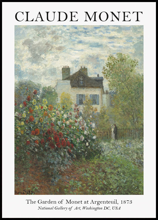 Monet-Garten in Argenteuil Poster - Posterbox.dk