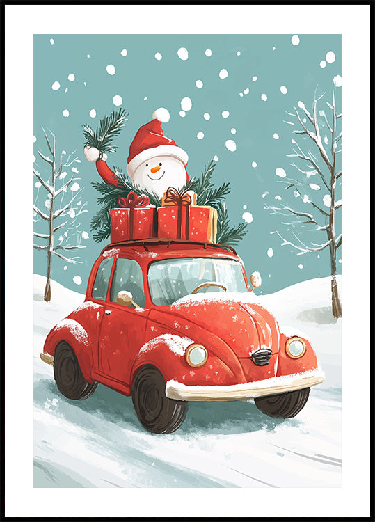 Weihnachts-Roadtrip-Poster