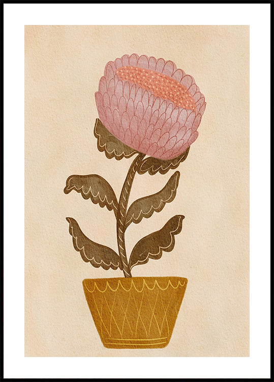 Blüte in einer Vase Poster