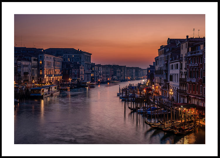 Venedig Canal Grande bei Sonnenuntergang