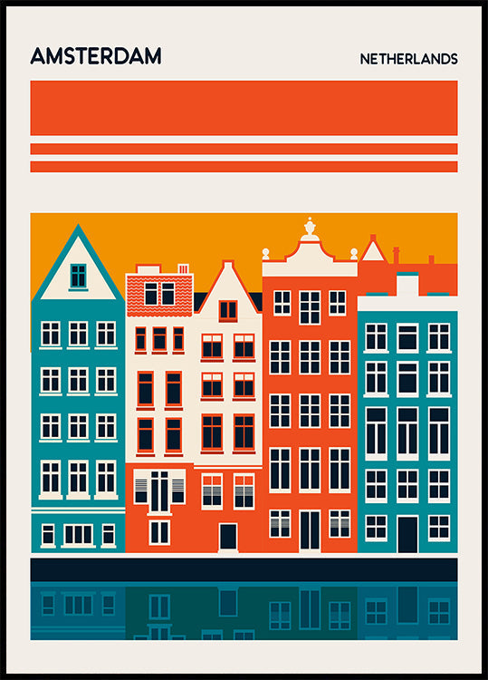 Amsterdam-Reiseplakat