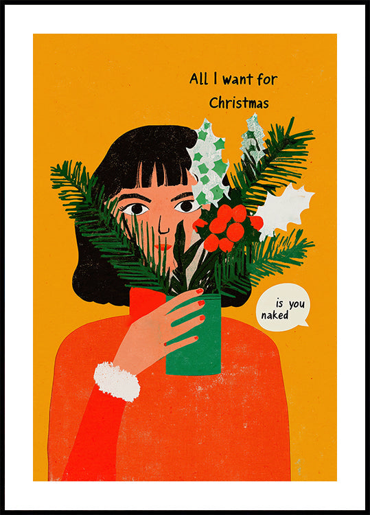 Freches Festtagswunsch-Poster