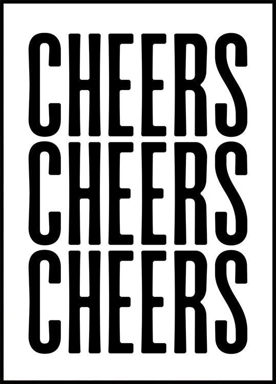 Dreifach-Cheers-Poster