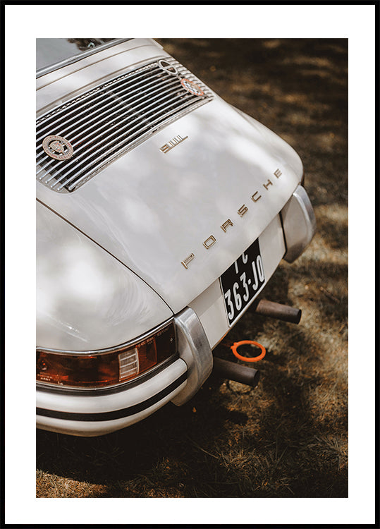 Weißes Porsche 911 Poster - Posterbox.dk