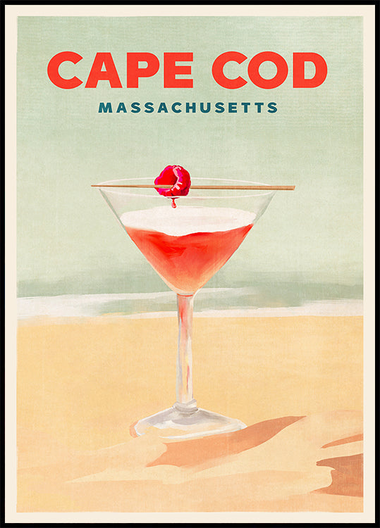 Großes Cape Cod Cocktail-Poster
