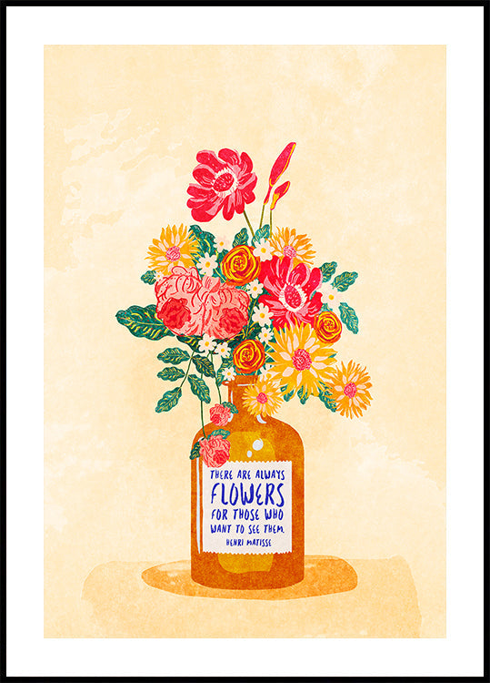 Immer Blumen Poster