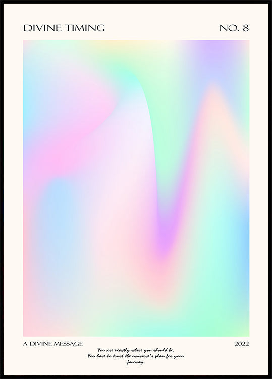 Göttliches Timing-Poster