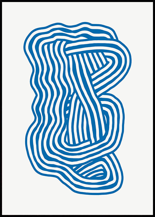 Line-Art-Skulptur-Poster