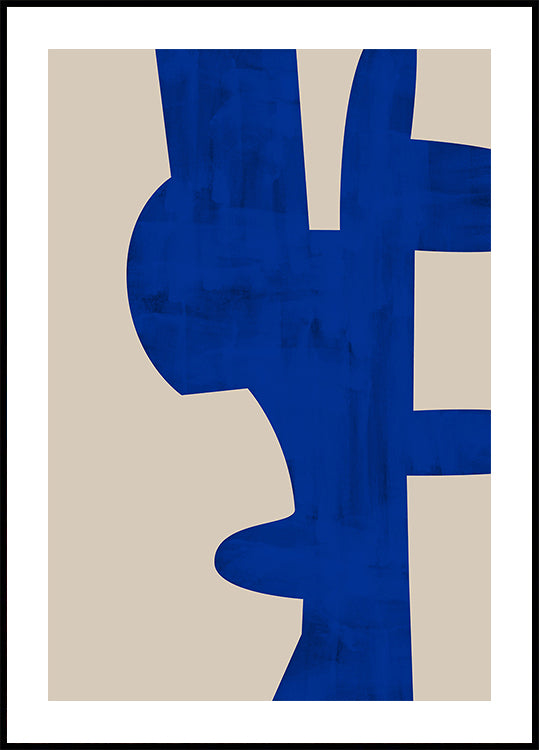 Schatten des blauen Posters