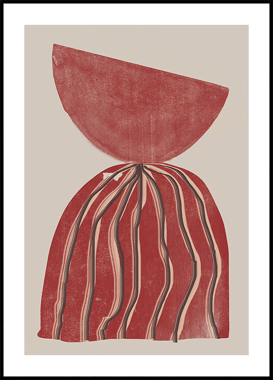 Purpurrote Silhouette