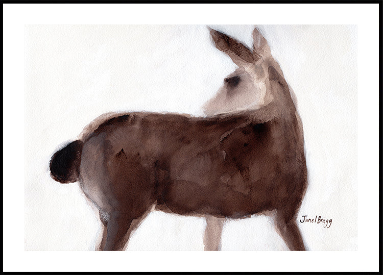 Hirsch auf Creekside Lane-Poster