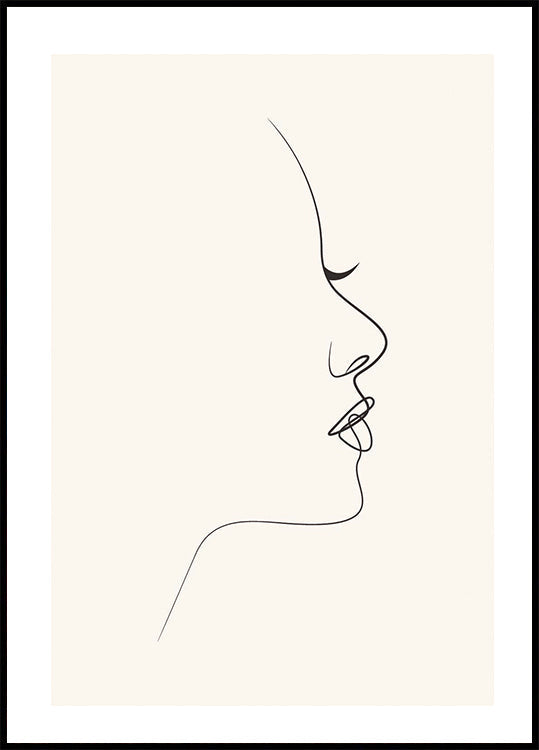 Line-Art-Silhouette-Poster - Posterbox.dk