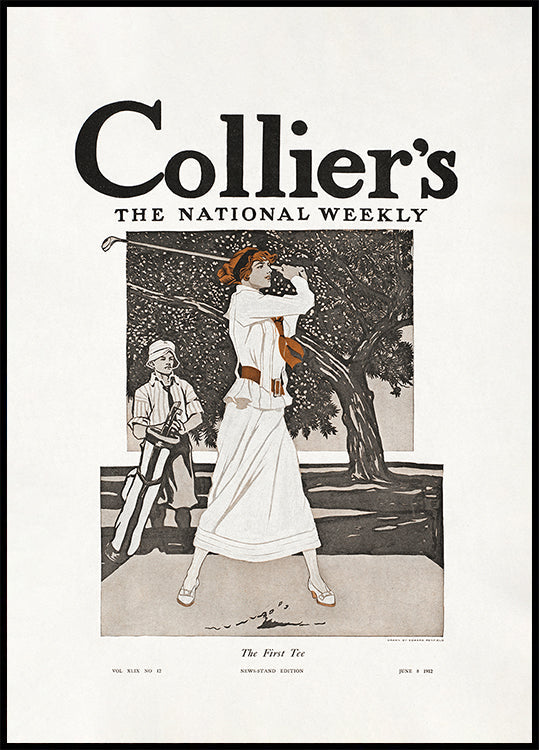 Collier's, the National Weekly, das erste Tee-Plakat (1912).