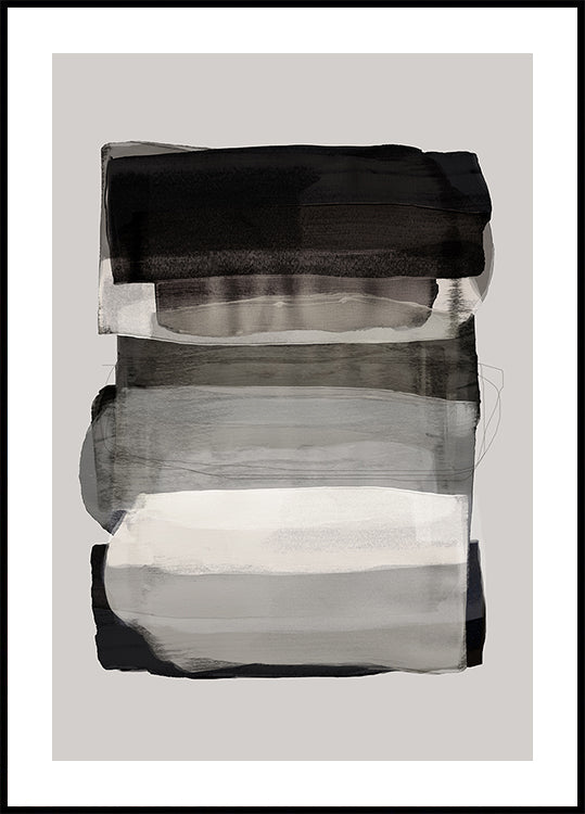 Abstrakte Pinselstriche 79 Poster