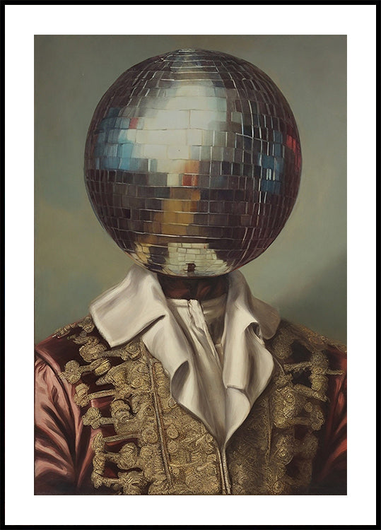 DiscoHead King / Verändertes Collage-Kunstposter