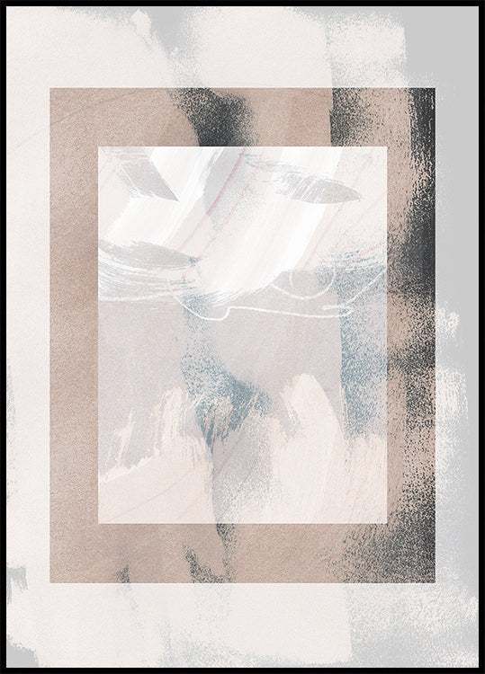 Abstrakte Pinselstriche 17 Poster