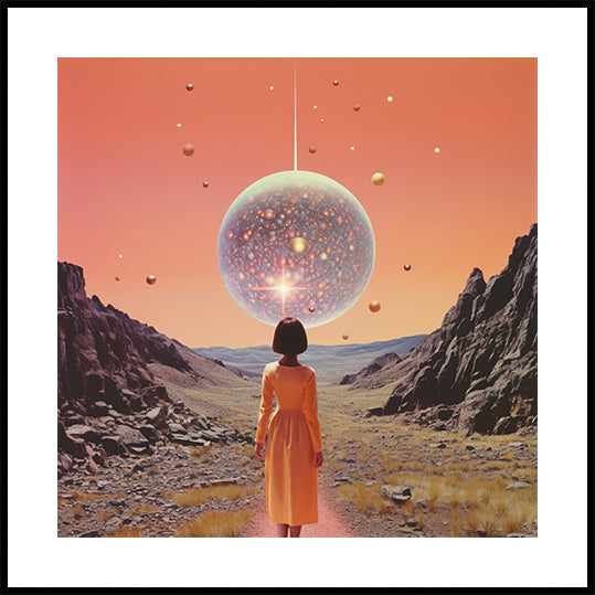 Ein Space Disco Collage Art Poster