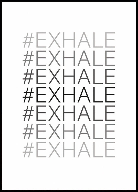 Hash Exhale Poster - Posterbox.no
