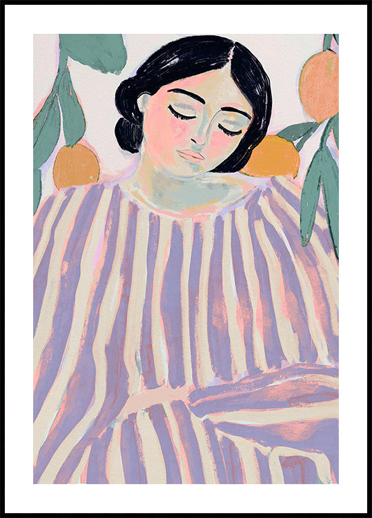 Poster mit ruhigen Streifen