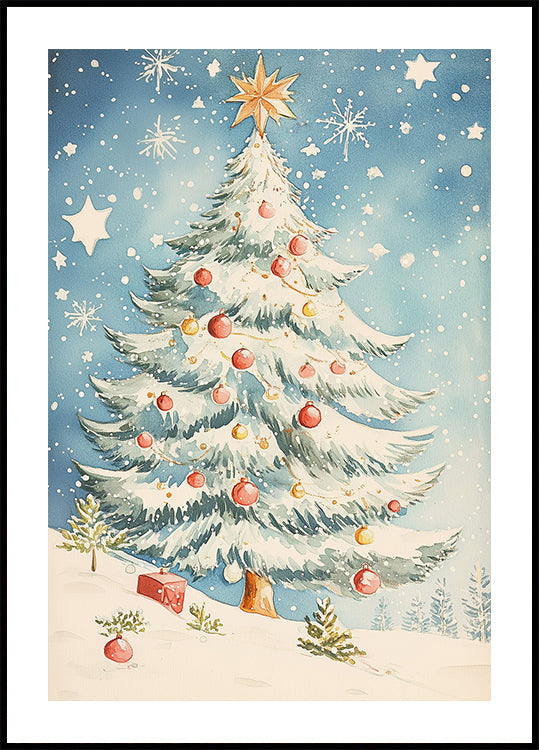 Poster „Weihnachtsbaum Nr. 1“.