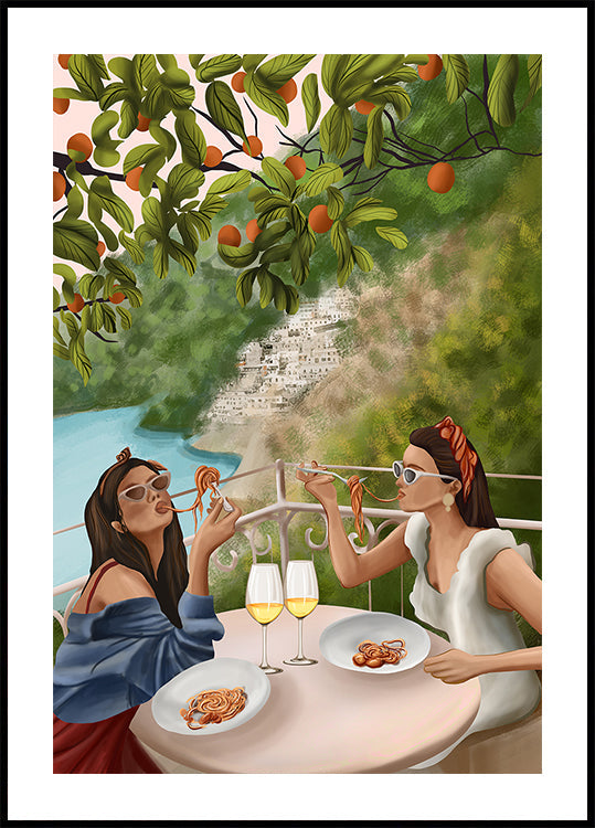 Verkostung des Amalfi Breeze Posters