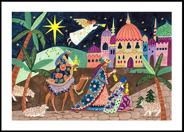 Drei weise Männer und ein Engel Poster