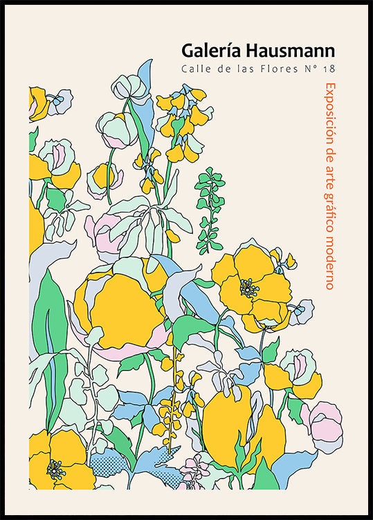 Ausstellung moderner grafischer Kunst Madrid Poster