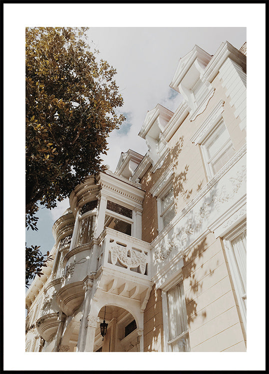 Schönes Gebäude in Savannah, USA Poster - Posterbox.dk